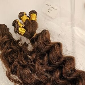 100% REMY handtied Human hair extensions 22” length curly curls texture
